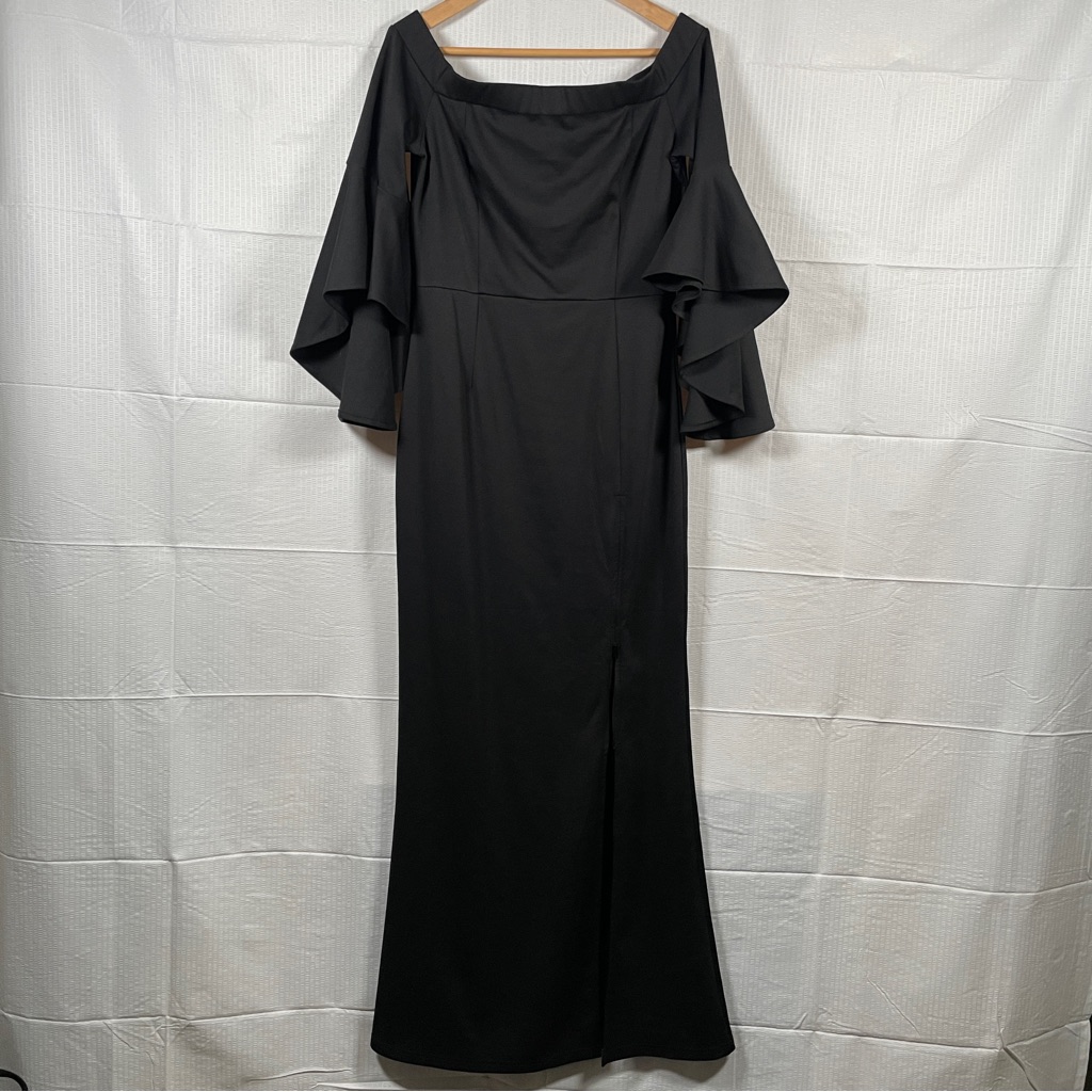 Vfshow Women’s Size M Off Shoulder Bell Sleeve Formal Evening Party Dress